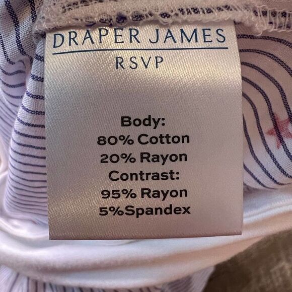 Draper James RSVP‎ Patriotic Linen Blend Bodysuit-Size XXL - Picture 7 of 9
